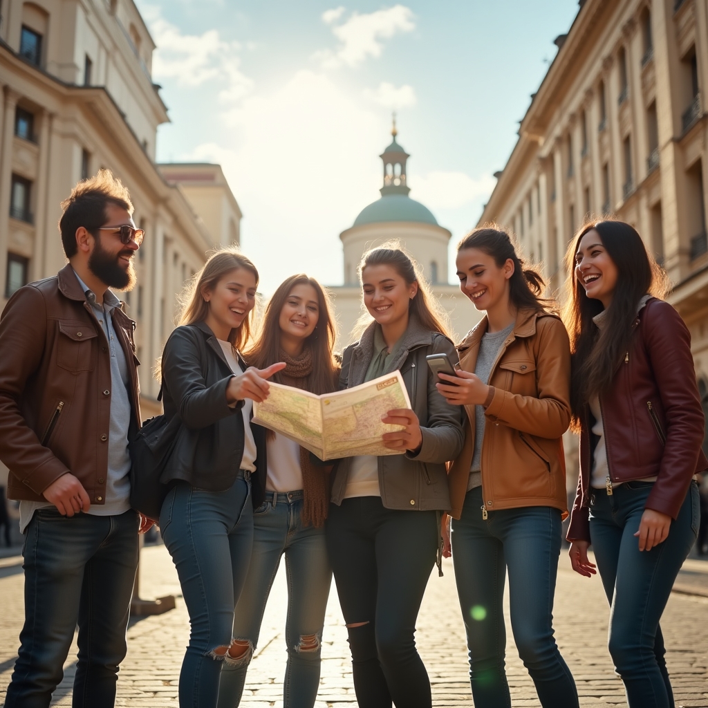 Команда участников городского квеста в Алматы